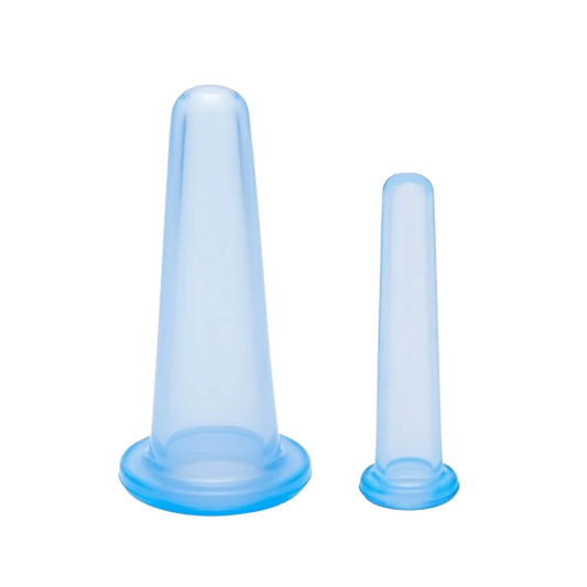 Ybelula Skincare Silicone Facial Cupping Set - 2 Sizes for Facial Massage