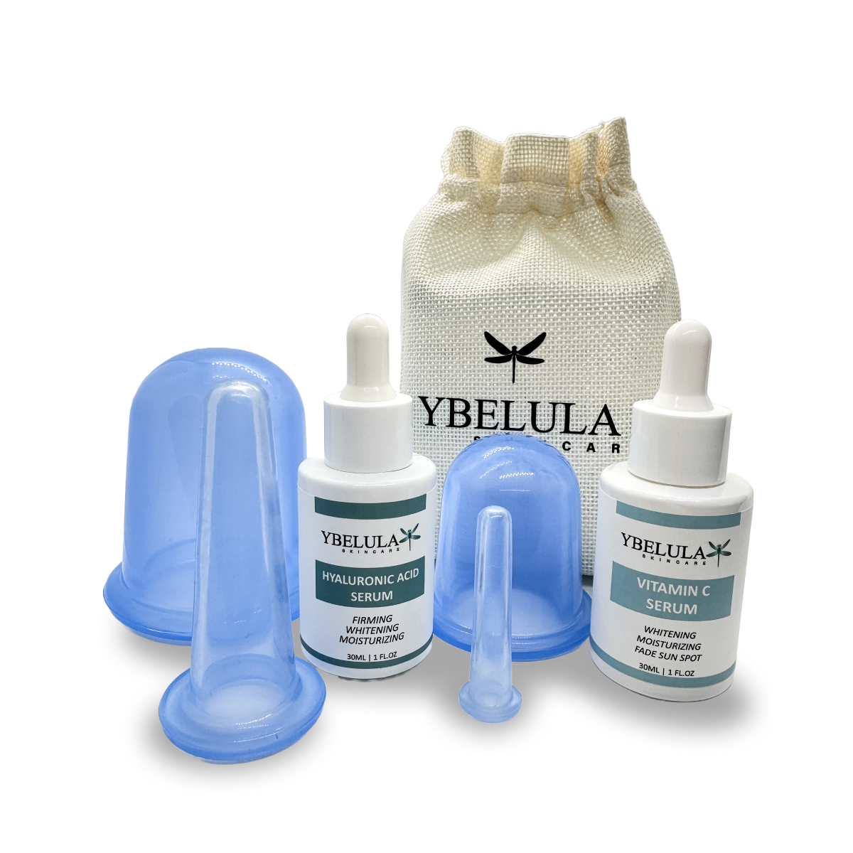 Facial & Corporal Cuppings Set + Ybelula Skincare Serums